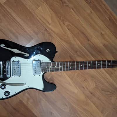 Fender Telecaster Deluxe Thin-line , Custom style with 2-Humbuckers, 2008 - Black, USA Fender logo Bigsby B-5, Schaller Roller Bridge, WARMOUTH RADIUS Neck, Sperzel staggered locking tuners, ships in Hard Shell case! image 1