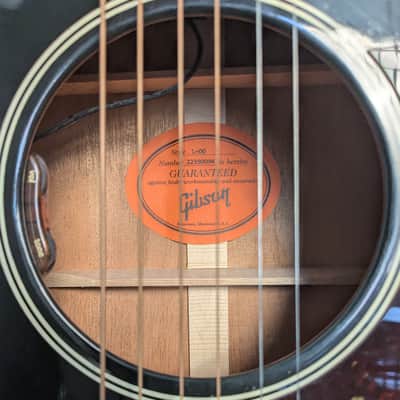 Used Gibson L-00 Original Acoustic Guitar - Ebony w/OHSC image 2