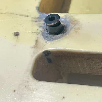 1986 Japan Charvel Jackson Import Model 3 Aged Pearl White Guitar Body Kahler Ready image 11