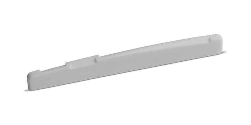 75 x 9 x 3.2 mm Compensated B with Slanted Bass Bone Saddle – Fits Some Post-2000 Epiphone® Guitars image 1