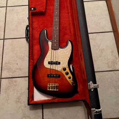 Fender 50th Anniversary Jazz Bass 1995-96 - Flame Maple Anniversary Burst image 8