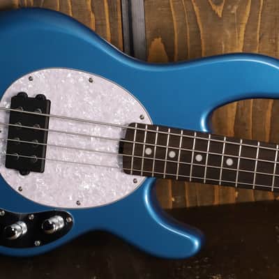 Sterling by Music Man RAYSS4 StingRay Short Scale Toluca Lake Blue image 9
