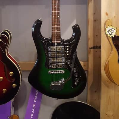 Teisco Bighorn 4 Gold-foil Pickup Green Burst Late 60's Early 70's image 11