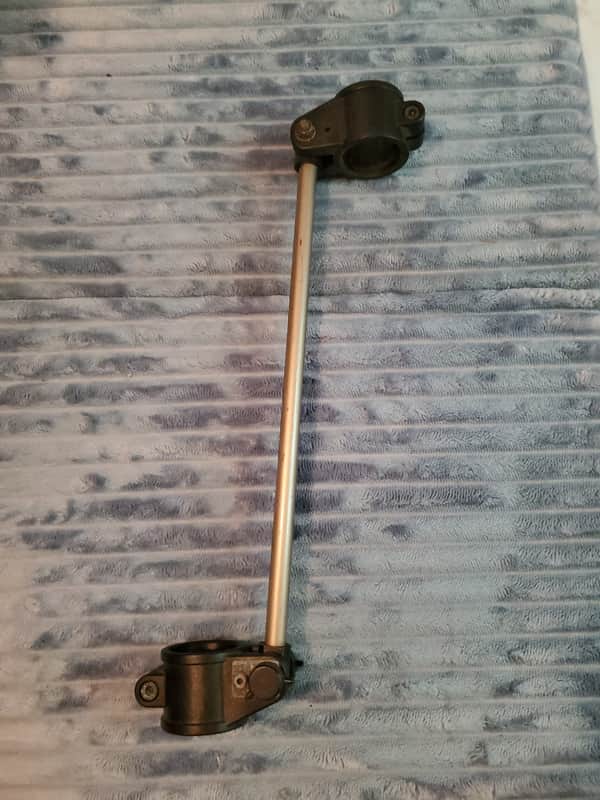 Tama 1980s 1990s TAMA A5 ANGLE ADJUST CLAMP section with HINGED leg HOLDER PART DRUM RACK POWER TOWER