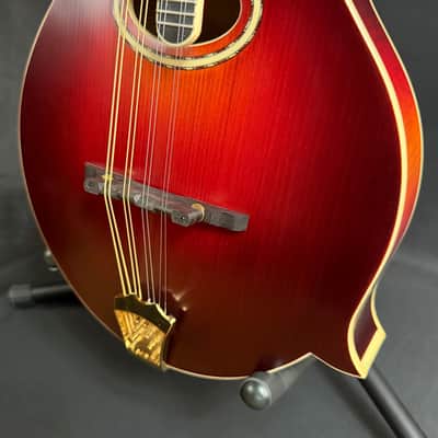 Gold Tone GM-80 Oval-Hole F-Style Mandolin Cherry Burst Satin w/ Pickup image 8