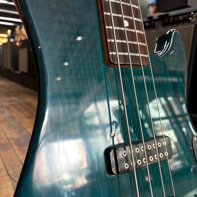 G&L USA El Toro Bass Guitar 1985 Transparent Blue w/Original Hard Case image 11