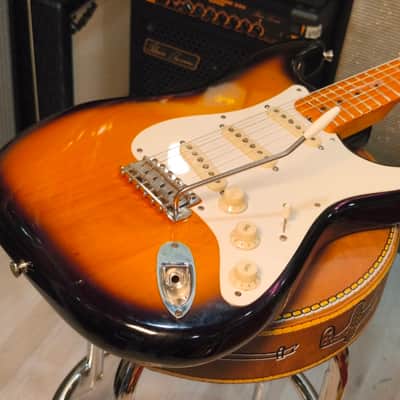 Fender American Vintage '57 Stratocaster 1982 2 Color Sunburst Refin image 19