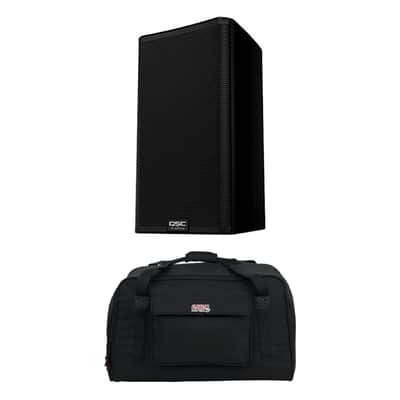 QSC K12.2 Two-Way 12 2000W Powered Portable PA Speaker + Gator Universal Speaker Tote for 12" Speaker (Open Box) image 1