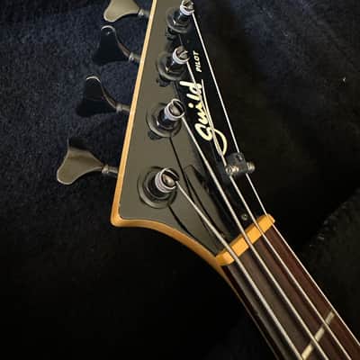 1986 Guild Pilot Bass Guitar SB-604 Blue Active EMGS W/OHSC image 8