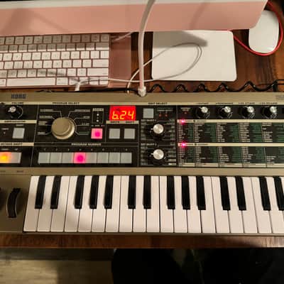 Korg MicroKORG 37-Key Synthesizer/Vocoder 2002 - 2019 - Silver
