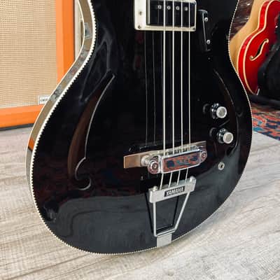 Vintage Rare Japan Hollow Bass Yamaha SA17 1971 Black image 5