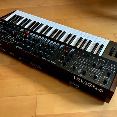 Sequential Trigon-6 49-Key 6-Voice Polyphonic Synthesizer 2022 - Present - Black with Wood Sides image 10