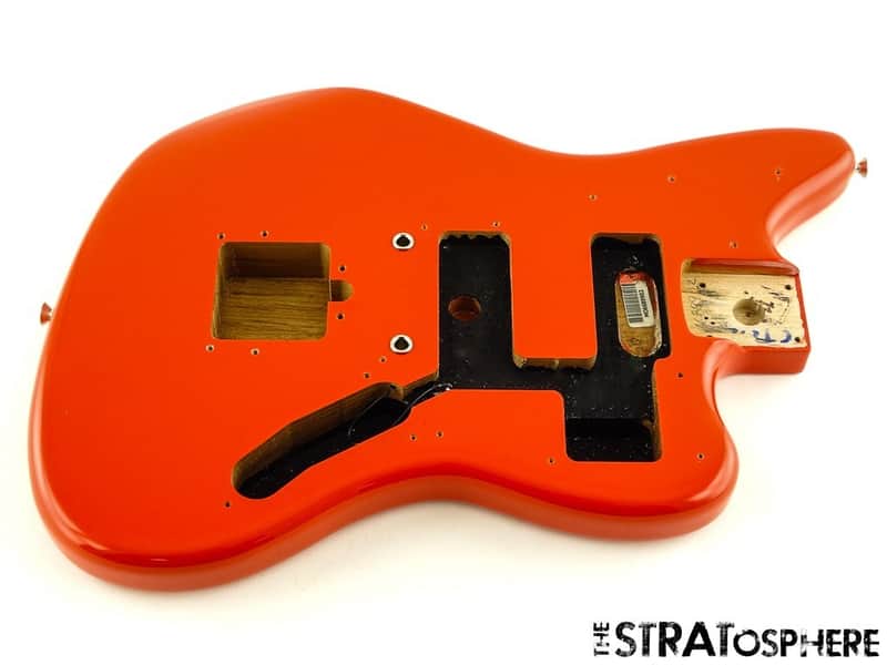 Fender Player II Jaguar Series BODY Modern Guitar Part, Alder, Coral Red image 1