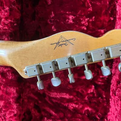 Fender télécaster 2021 - Fender MBD Limited 1952 Telecaster Humbucker Heavy Relic Nocaster Blonde image 6