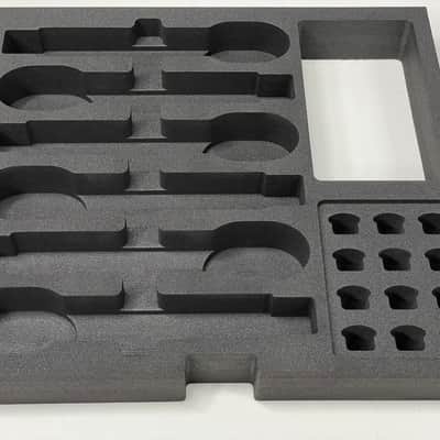 Custom Foam Insert for Rack Drawer fits Shure Axient Digital Wireless ADX2 Handheld Microphones SB920 Batteries image 2