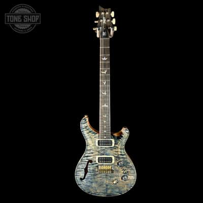 PRS 40th Anniversary Custom 24-08 Semi-Hollow Limited Faded Whale Blue Natural Back w/case image 2