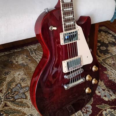 Gibson Les Paul Studio Bound Neck. Natural Faux Binding 2024 - Present - Wine Red image 3