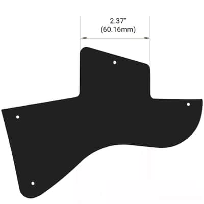 5 ply Black/White WIDE BEVEL Pickguard for Gibson Les Paul Special Humbucker image 3