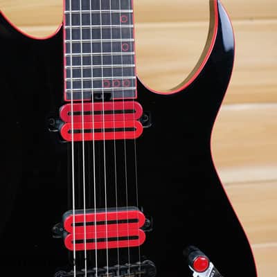 Schecter Sunset-7 Red Dawn - Gloss Black image 4