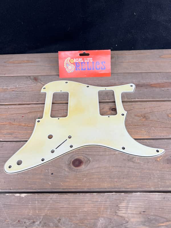 Real Life Relics Aged Parchment Stratocaster® Pickguard 3 Ply 11 Hole Filtertron Openings    [PGY4] image 1