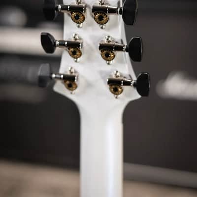 PRS S2 Mira 594 Satin Electric Guitar - Pearl White with Gig Bag image 6