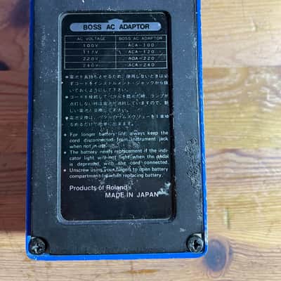 Boss CS-2 Compression Sustainer (Black Label) 1981 - 1986 - Blue image 5