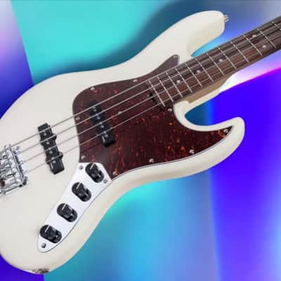 Sadowsky MetroExpress 21-Fret Vintage J/J Bass, Morado Fingerboard, 4-String - Solid Olympic White High Polish image 12