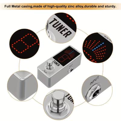 Rowin High Precision Guitar/Bass etc Chromatic Tuner Pedal, image 12