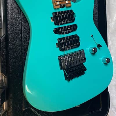 NEW ! Jackson Custom Shop Dinky HSH - Roasted Maple Neck & Fretboard - DK - Seafoam Green - Authorized Dealer - 8.1 lbs - G07719 image 7