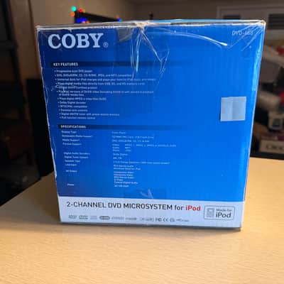 Coby DVD-468 2 Channel DVD Microsystem With iPod Dock Extremely Rare Brand New🔥 image 5