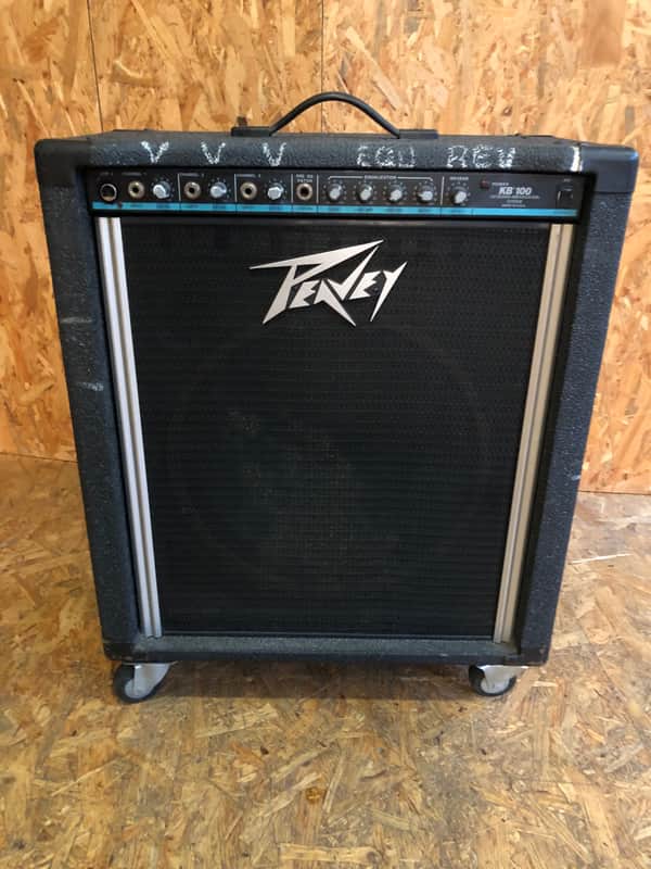 Peavey KB 100 3-Channel 100-Watt 1x15" Keyboard Amplification System 1980s - Black image 1
