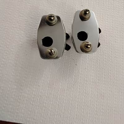 Ludwig 5/16” Bass Drum Curved Spur Mount Brackets….2 In Total… 1970’s…Chrome image 3