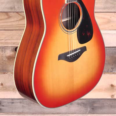 Yamaha FG830 Acoustic Guitar Autumn Burst image 2