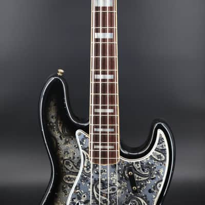 Fender Custom Shop Limited Edition Jazz Bass Relic 3A Rosewood Fingerboard 2024 - Black Paisley image 3