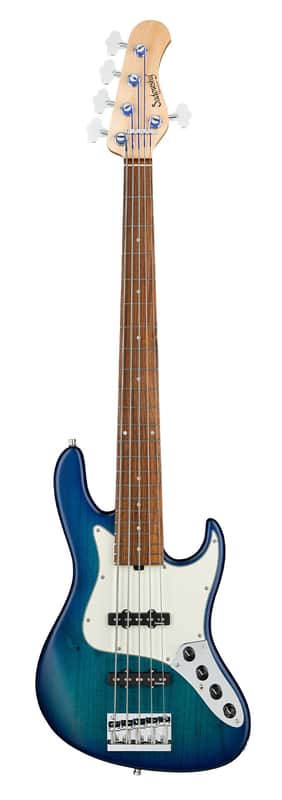 Sadowsky MetroLine 22-Fret Will Lee Bass, Red Alder Body, 5 String, Bora Blueburst Transparent Satin image 1