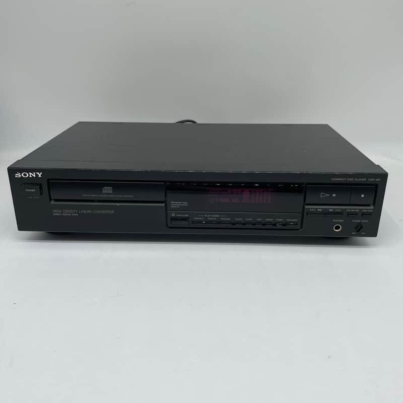 Vintage SONY CD Player CDP-297 Single Disc Made in Japan Stereo *TESTED WORKING