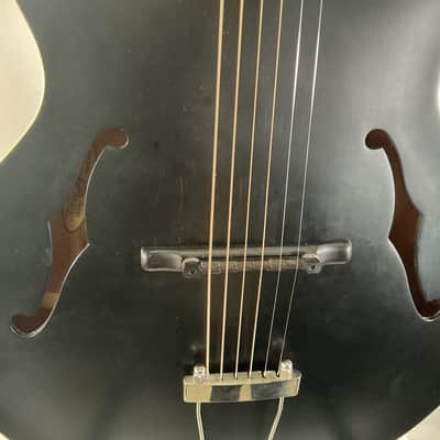 The Loar LH-300-BKM Archtop Acoustic Guitar- Black image 6