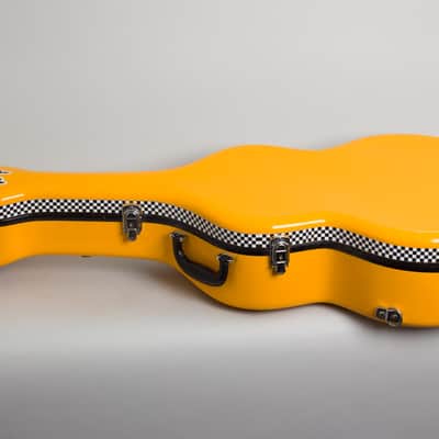 Isana Black Pearl Arch Top Acoustic Guitar (1959), molded fiberglass hard shell case. image 11