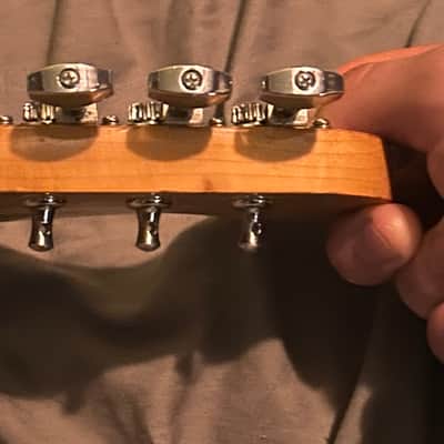 Vintage 1989 Squier ii one piece maple neck image 13