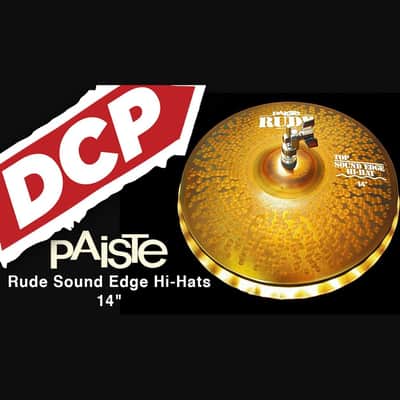 Paiste Rude Sound Edge Hi Hat Cymbals 14" image 2