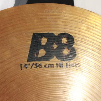 Sabian 14" B8 Hi-Hat Cymbals - Non-Factory Pair (950g/1150g) image 12