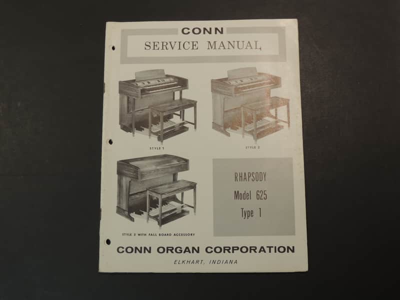 Conn Rhapsody Model 625 Type 1 Service Manual