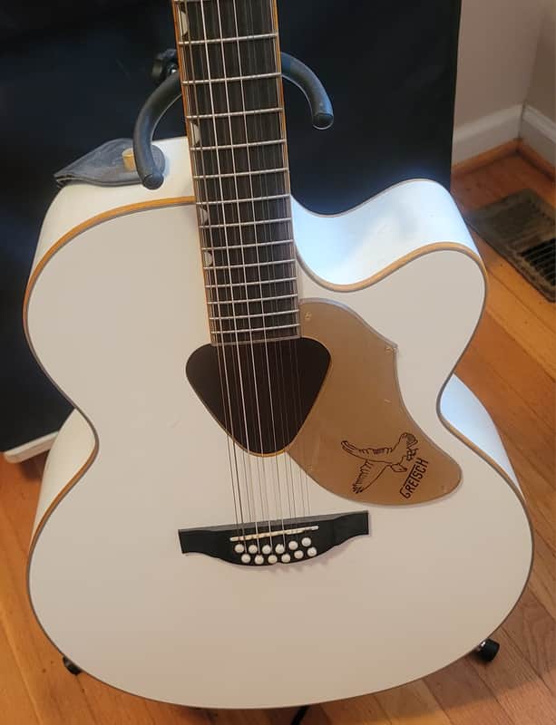 Gretsch G5022CWFE-12 Rancher Falcon Jumbo 12-String Cutaway with Fishman Pickup System 2016 - White image 1