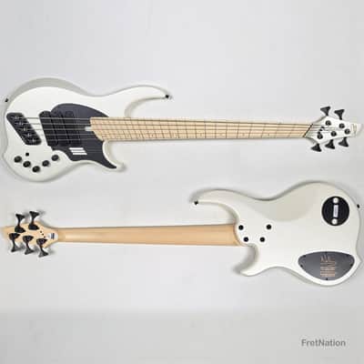 Dingwall NG3 5-String Ducati White Fanned Fret Multi-Scale - 9.06lbs #21063 image 2