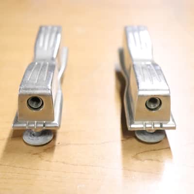 Ludwig USA Nickel Classic Large Bowtie Drum Lugs 2pk Vintage 1960's image 5