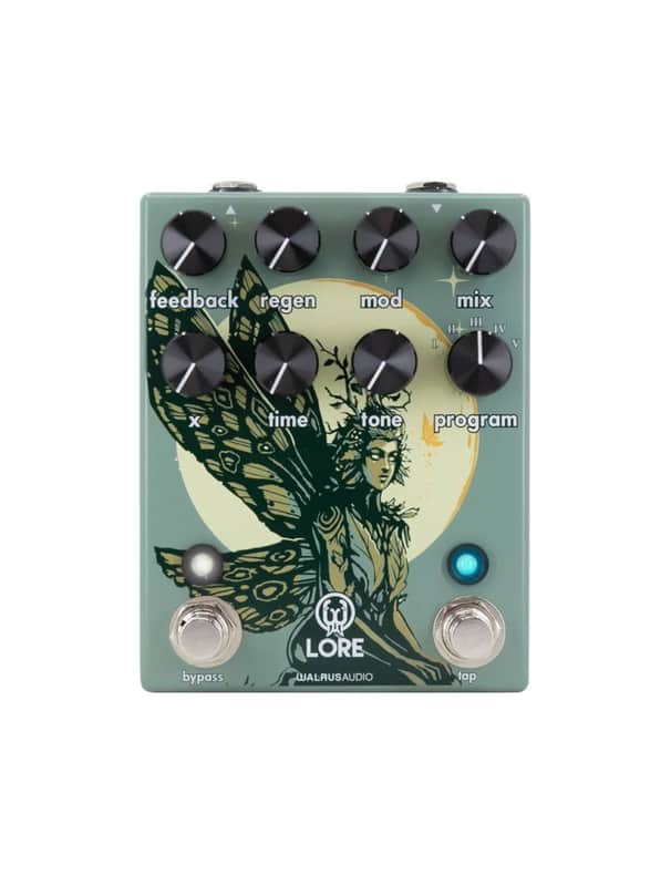 Walrus Audio Lore Reverse Soundscape Generator 2022 - Present - Muted Green /  Dark Green Fairy image 1