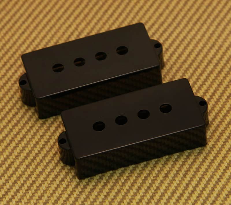 099-2037-000 Genuine Fender USA/American Precision/P Bass Black Pickup Covers image 1