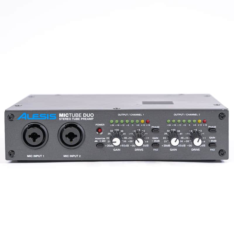 Alesis MicTube Duo - Tube-Based Microphone Preamplifier with | Reverb