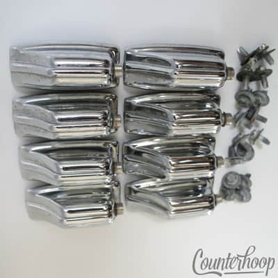 *Rogers 8x Beavertail Tom/Snare Drum Lugs Chrome XP8 Big R Fullerton Vintage 70s image 3