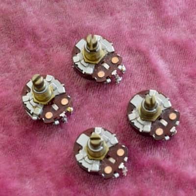 Vintage 1963 Gibson CTS 500k matched pot set - Volume / Tone - ES-335 PAF 1964 image 2